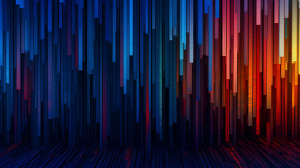 Digital technology color stripe pixel art abstract pattern poster web page PPT background