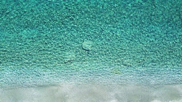 Sea aerial view. Sea texture. Tranquil turquoise sea. Summer concept. Datca, Turkey.