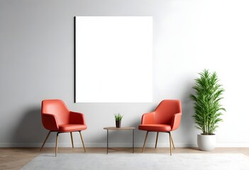 Frame mockup, ISO A paper size. Living room wall poster mockup. Interior mockup with house background. Modern interior design. 