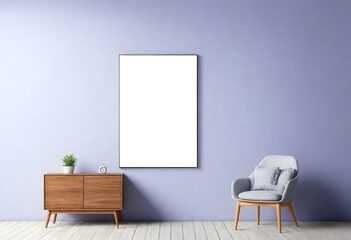Frame mockup, ISO A paper size. Living room wall poster mockup. Interior mockup with house background. Modern interior design. 