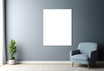 Frame mockup, ISO A paper size. Living room wall poster mockup. Interior mockup with house background. Modern interior design. 