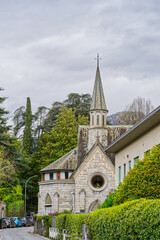 Church in Bellagio „Chiesa di San Giorgio“ on Lake Como in northern Italy in Europe