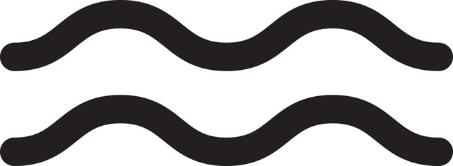 Sea icon wave illustration vector design. Ocean logo graphic element. Aqua symbol.