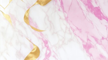 Premium luxury Pink White and gold marble background