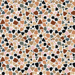 Colorful Terrazzo Flooring Inspired Abstract Seamless Pattern - 786287370