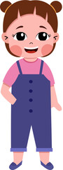 Smiling children avatar. Kid child expression vector illustration. Cute child character.