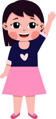 Smiling children avatar. Kid child expression vector illustration. Cute child character.