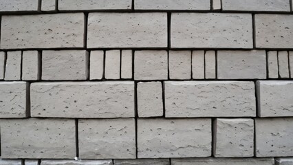 Obraz premium Gray brick wall texture background. Gray brick wall background. Grey brick wall texture.