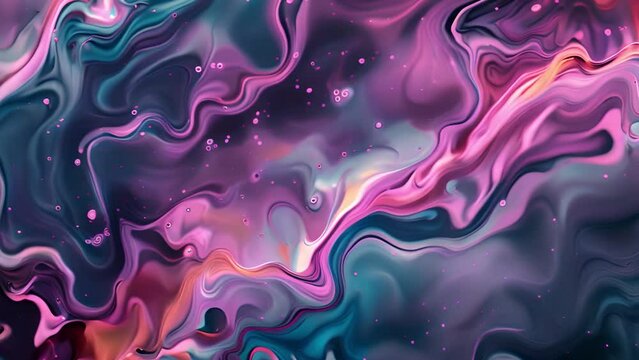 Vibrant Liquid Art With Cosmic Colors and Swirling Patterns