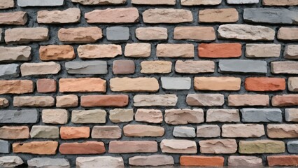 Obraz premium Gray brick wall texture background. Gray brick wall background. Grey brick wall texture.