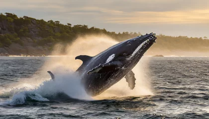 Foto op Aluminium 水しぶきの中のクジラ © katou yoshiaki
