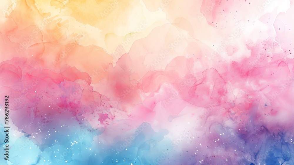 Canvas Prints Background made with pastel watercolors.