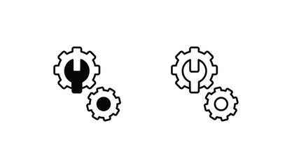 Appliance Repair icon design with white background stock illustration