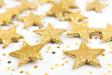 background with gold stars