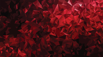 Dark Red vector shining triangular template - obrazy, fototapety, plakaty