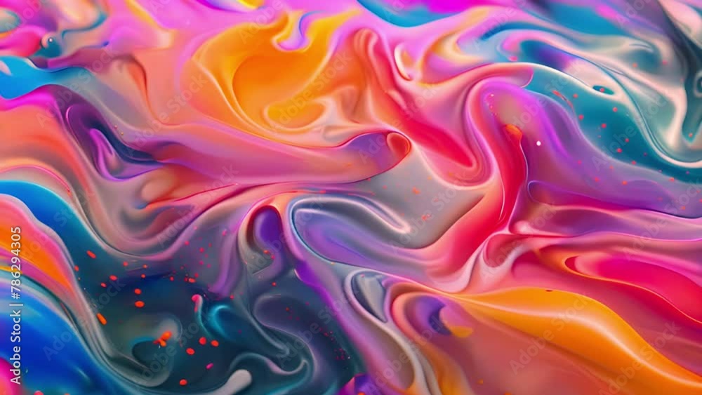 Aufkleber vivid swirls of color in abstract artwork
