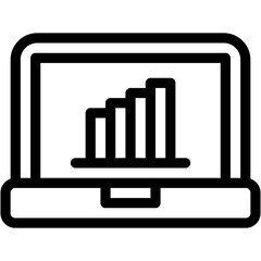 Analysis, business chart, chart, online Icon