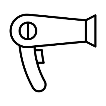 recommend clip art: Hair dryer line icon