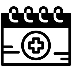 Calendar, healthcare, hospital, medical, appointment Icon