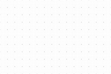 White background with a bright black dotted grid creating a square pattern. Template platform for technology, user interface, industry, blueprint, or infographic concept. Vector illustration - obrazy, fototapety, plakaty