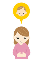 妊娠した若い女性