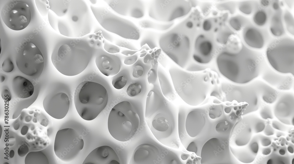 Poster Abstract white matter geometric pattern background in 3D