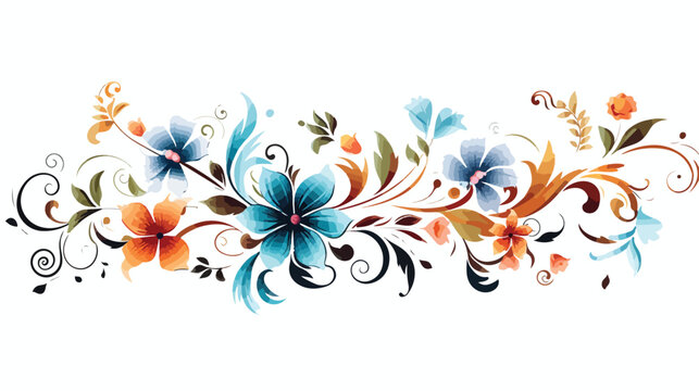 Floral floral elements vector illustration background