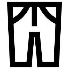 jeans icon, simple vector design