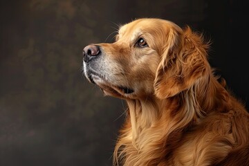 A beautiful adult male Golden retriever dog