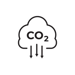 co2 emissions vector icon. eps10
