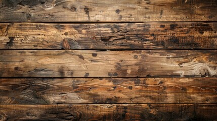 Old brown rustic dark grunge wooden timber wall or floor or table texture - wood oak background banner