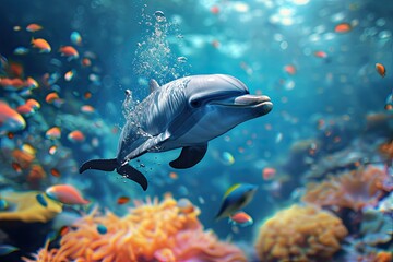 Beautiful underwater world and its inhabitants
