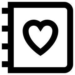 love icon, simple vector design