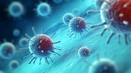 Scientific Visual: Virus and Cells