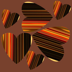 Abstract pattern with color background