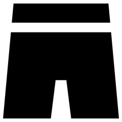 trouser icon, simple vector design