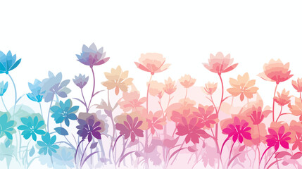 Gradient Floral Ombre gradient effect ombre design
