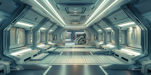 Sci fi futuristic interior