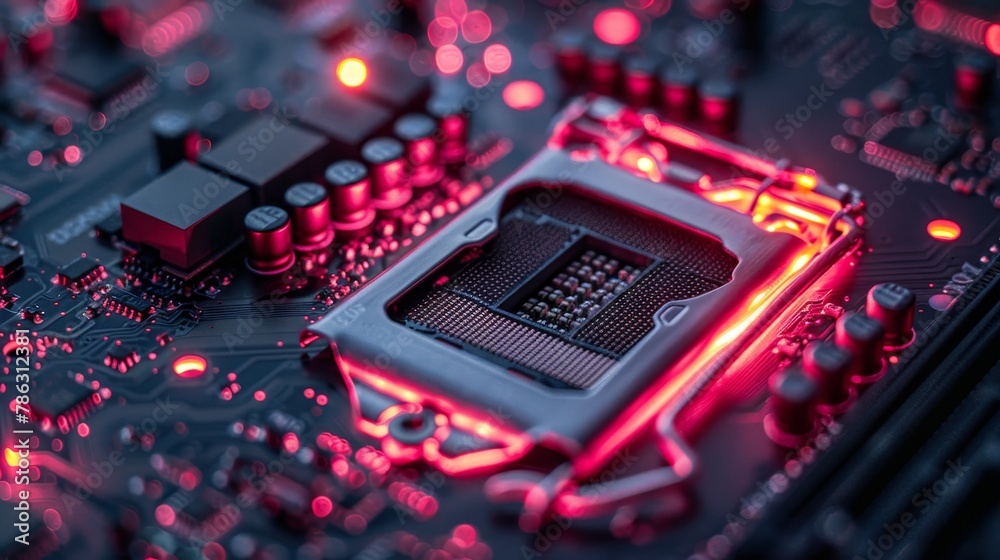 Poster Developing hardware electronic components with CPU chip, memory, GPU, coolers, etc. Overhauling of computer parts and upgrading or repairing.