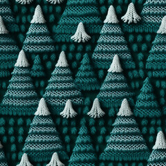 realistic texture, knitted sweater in Christmas tree style. style as photo s сreated with Generative Ai