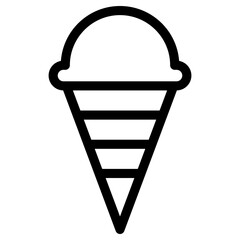 Fototapeta na wymiar ice cream cone icon, simple vector design