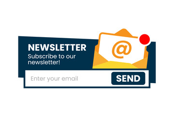 online newsletter, enter for email subscribe template concept illustration flat design. simple modern graphic element for landing page ui, infographic, icon