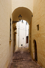 the historic center of specchia Puglia Italy	