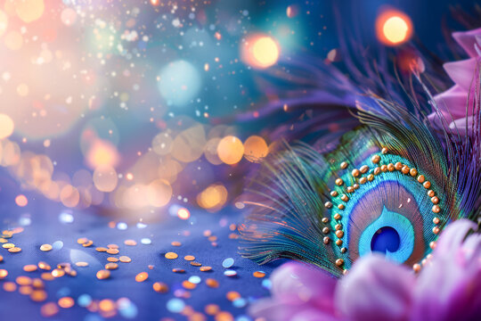 Lord Krishna Birthday background