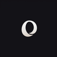 logo,minimalist flat design O circle сreated with Generative Ai