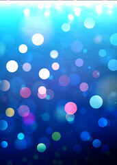 Blue bokeh background for Banner, Poster, Story, Ad, Celebrations and various design works