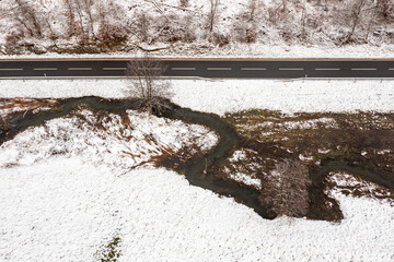 Flusslandschaft Harz Selke im Selketal Mäander - 786320717