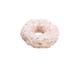 One tasty cereal ring isolated on white