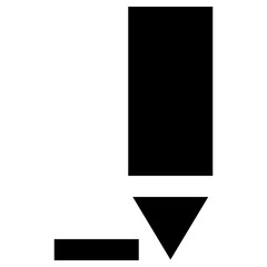 pencil icon, simple vector design