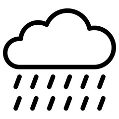 raining icon, simple vector design